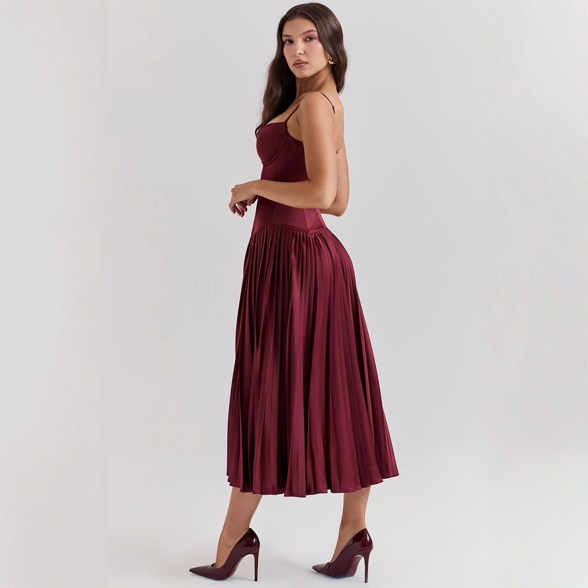 VERONA – Elegantes Midi-Kleid mit Korsett-Oberteil