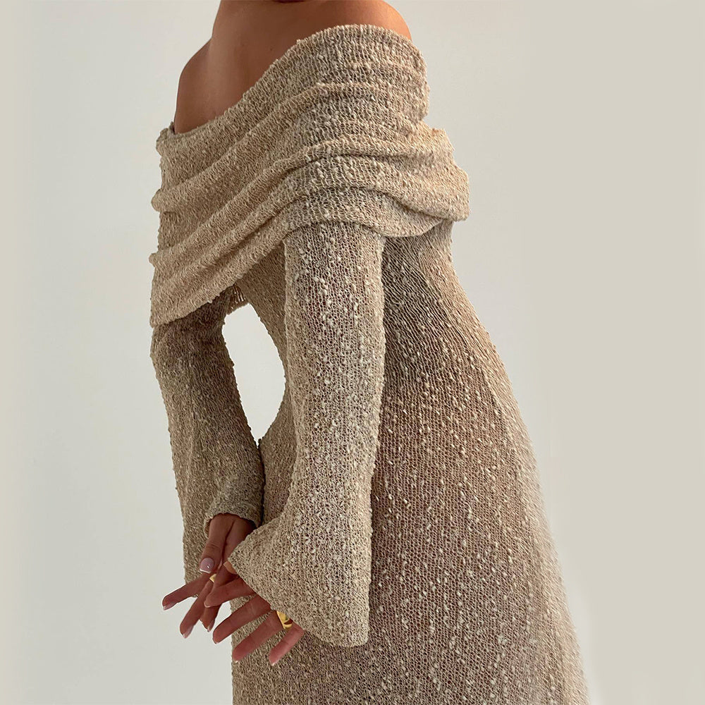 BALI – Strick-Maxikleid