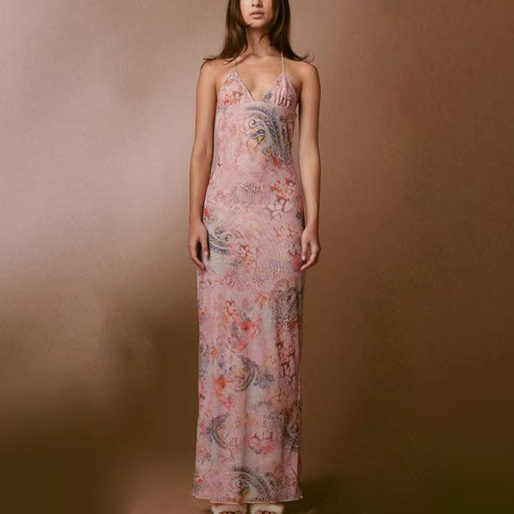 NICE – Rückenfreies Schmetterlings-Meshkleid