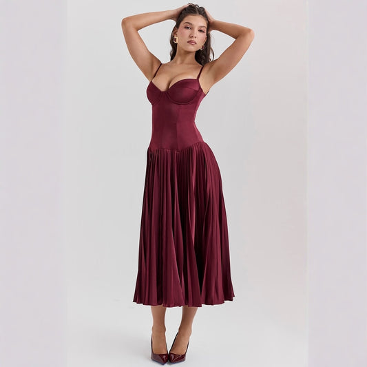 VERONA – Elegantes Midi-Kleid mit Korsett-Oberteil