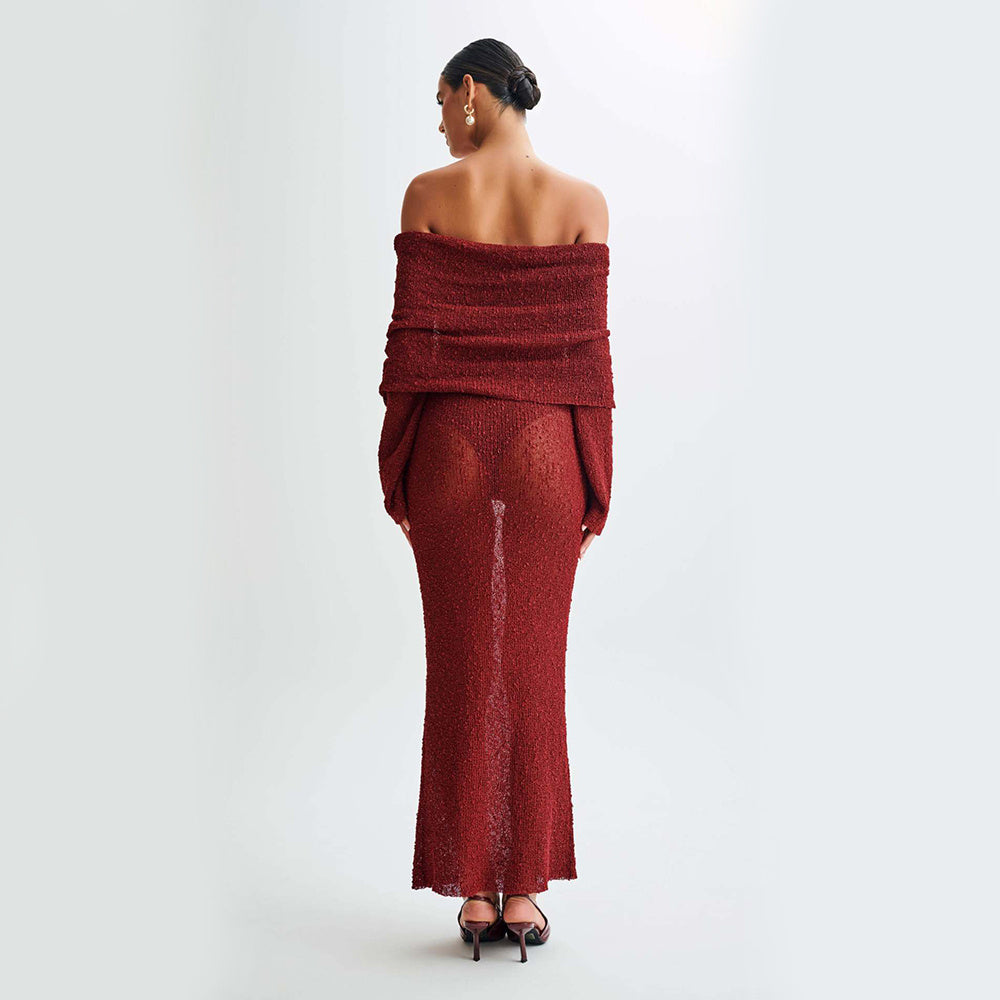 BALI – Strick-Maxikleid