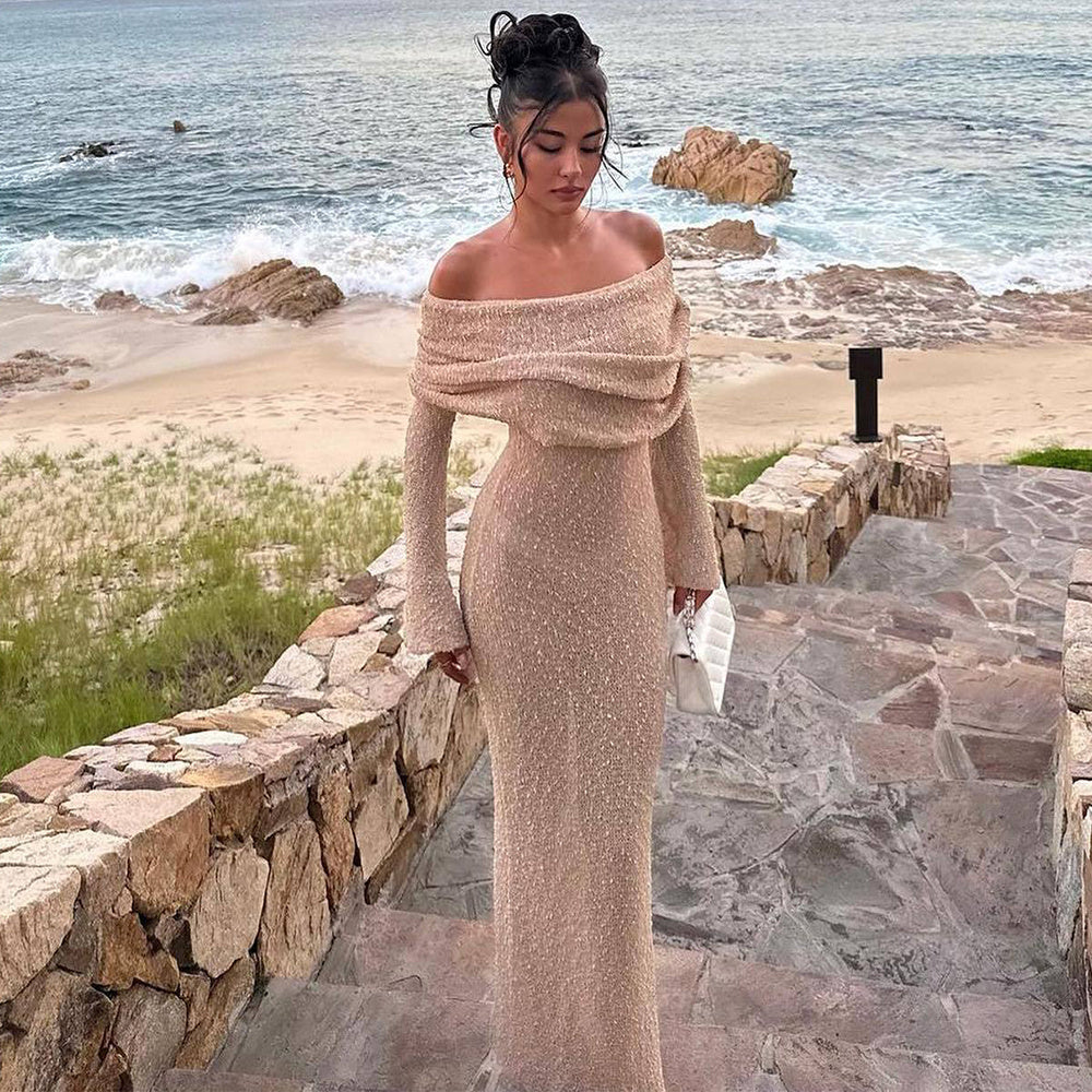 BALI – Strick-Maxikleid