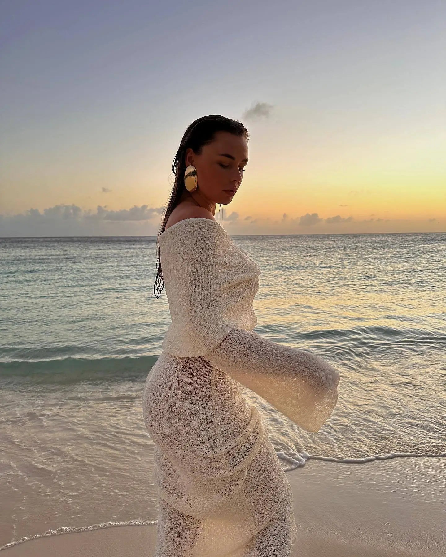 BALI – Strick-Maxikleid