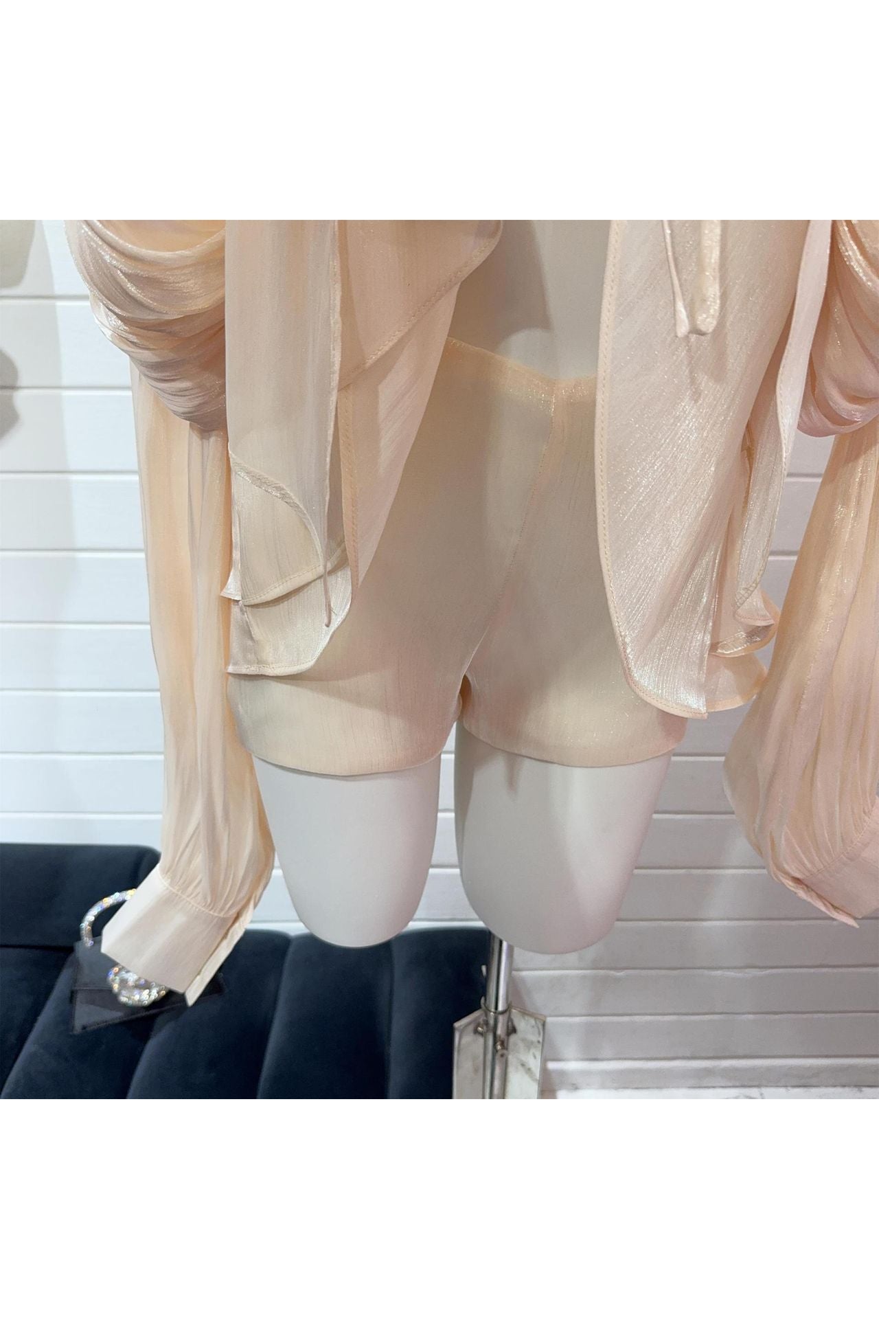 POSITANO –  Luftiges Rüschen-Minikleid mit Bindung
