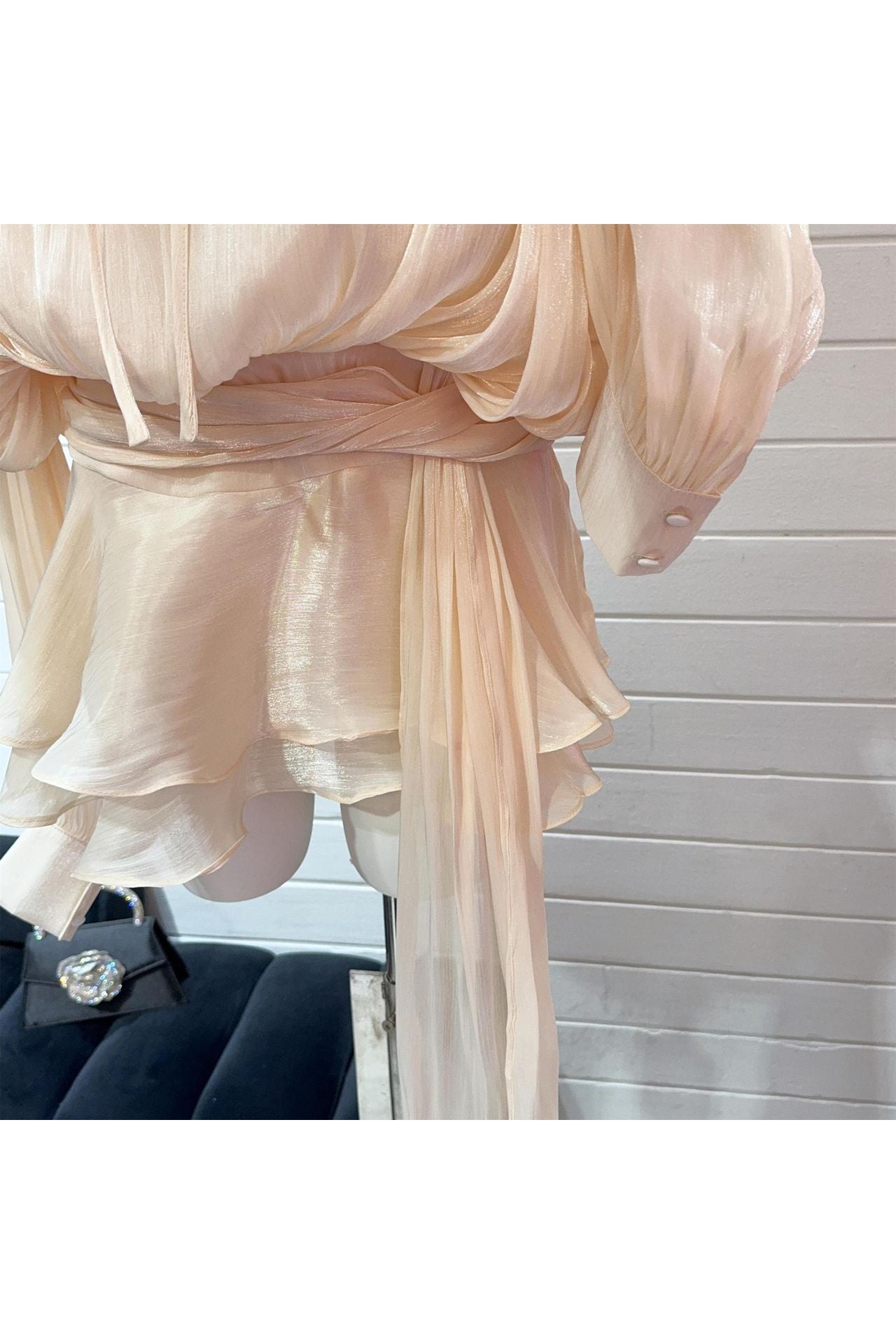 POSITANO –  Luftiges Rüschen-Minikleid mit Bindung